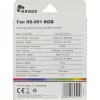INTER-TECH Argus RS-051 RGB 120 mm korpusa ventilators, 900 apgr./min., melns