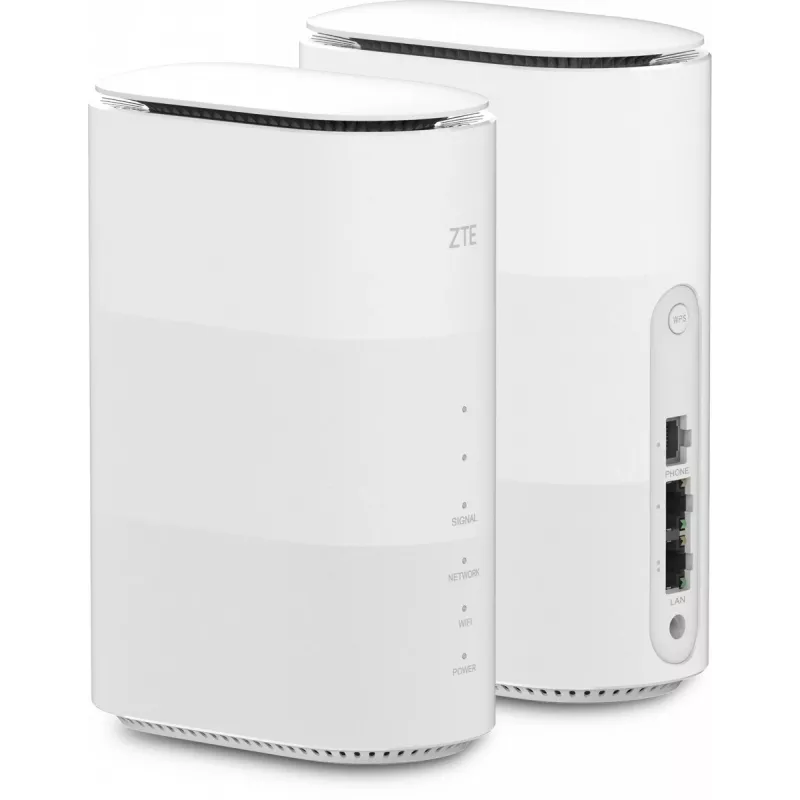 ZTE MC888B 5G divjoslu Wi‑Fi 6 maršrutētājs ar SIM slotu, Gigabit Ethernet, 2 LAN portiem, 1 WAN, 1000 MB iekšējā atmiņa, melns
