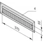 SCHROFF Kabeļu kanālu panelis 4U 7021 - Rack piederums - 4 HE (20118797)