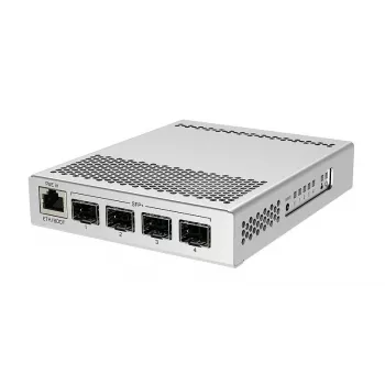 Mikrotik CRS305-1G-4S+IN tīkla slēdzis, pārvaldāms, Gigabit Ethernet, PoE, balts