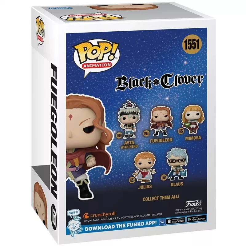 Funko Pop figūra Black Clover Fuegoleon 10cm (143273)