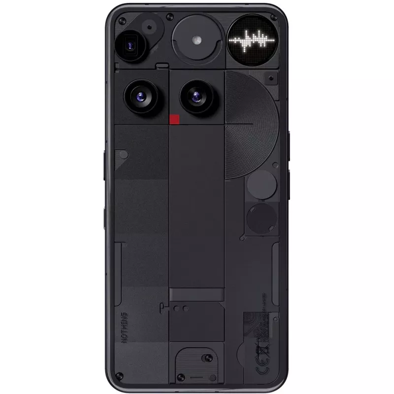 Nothing Phone (3) melns - 5G viedtālrunis - Dual-SIM - RAM 12 GB / Iekšējā atmiņa 256 GB - OLED displejs - 6.67 collas