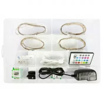 RGB LED lentes komplekts ALLNET Brick’R’knowledge Mainīgā krāsa ALL-BRICK-0619