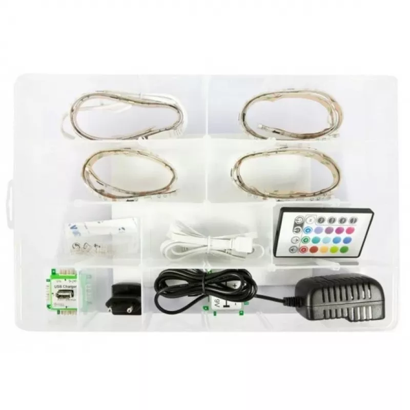 RGB LED lentes komplekts ALLNET Brick’R’knowledge Mainīgā krāsa ALL-BRICK-0619