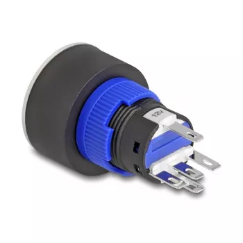 Pogas slēdzis DELOCK 22049, 22 mm, 5× lodēšanas spailes, paneļa montāža