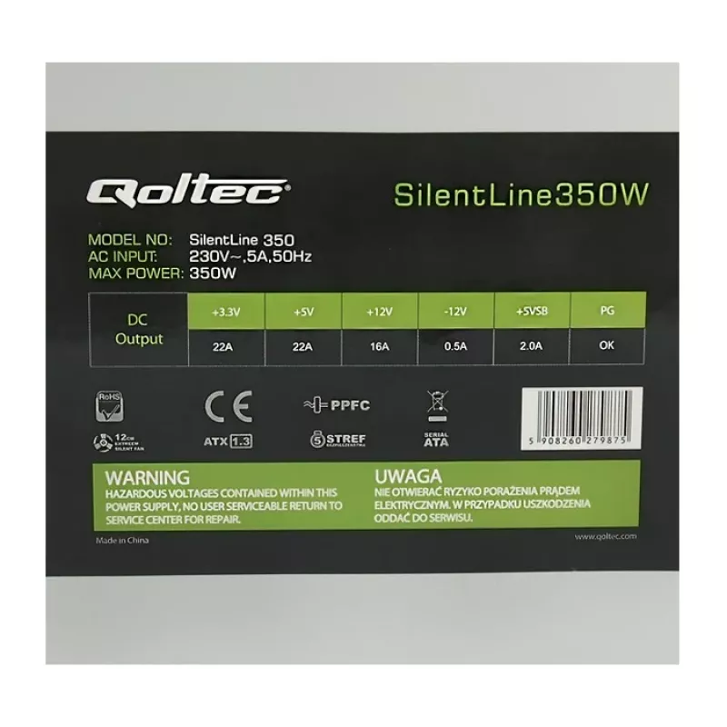 Barošanas bloks Qoltec ATX 350W