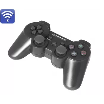 Esperanza EGG109K Melns Bluetooth Spēļu Kontrolieris Ar Analogajiem Svirām Playstation 3