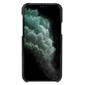 Krusell 62155 vāciņš iPhone 12 Mini – melns, ar kabatiņu kartei