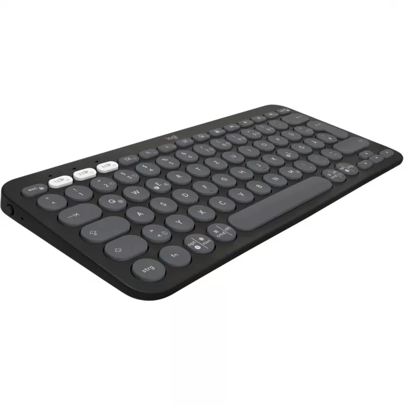 Logitech Pebble Keys 2 K380s - Bezvadu tastatūra - Bluetooth LE - QWERTZ - Vācu - Tonal Graphite (920-011795)