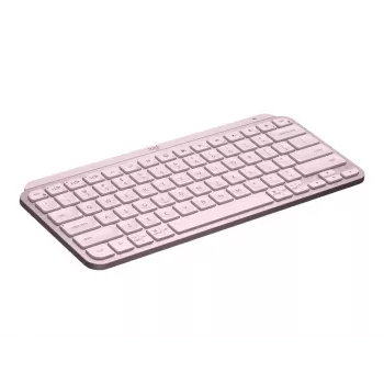 Logitech MX Keys Mini Pink — kompakta bezvadu apgaismota tastatūra