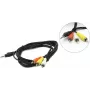 Audio kabelis Gembird 3.5 mm līdz 3×RCA, 2 m, melns (CCA-4P2R-2M)