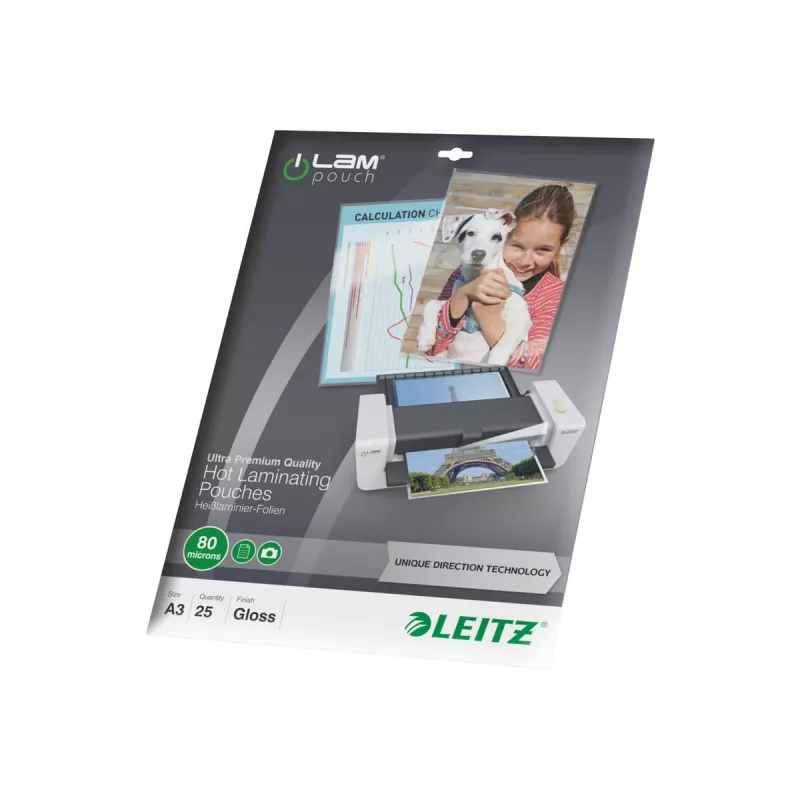 Laminēšanas kabatiņas Leitz iLAM UDT 25 gab. A3