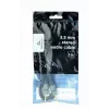 Audio kabelis Gembird 3.5 mm vīriešu–vīriešu, 1.5 m, apzeltīti kontakti, melns