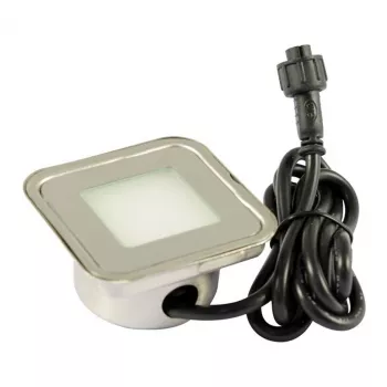 Synergy 21 LED iebūvējamais prožektors ARGOS kvadrātveida IP67 silta balta