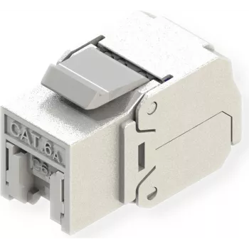 ROLINE Keystone Kat6A/Kl.EA RJ45 Ekranēts bezinstrumentu sudraba (21.17.0326)