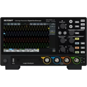 Voltcraft DOV2504 LA digitālais osciloskops 250 MHz 4 kanāli 1.25 GSa/s 100 Mpts 12 biti (VC-16753955)