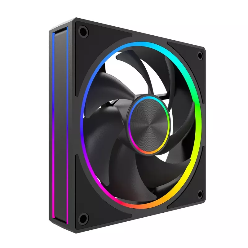 Dzesēšanas ventilators MODECOM VOLCANO LOOP 120 ARGB, 120 mm, PWM, 400–1400 RPM, Melns