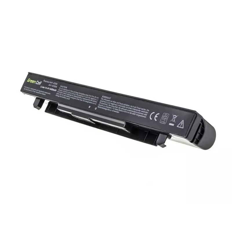 Akumulators Green Cell AS68 ASUS A450 A550 R510 X550 sērijai, Li-Ion 14.4V 4400mAh, 4 elementi, melns