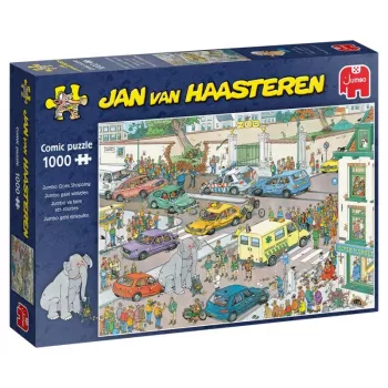 Puzle Jumbo Jan van Haasteren Jumbo geht einkaufen 1000 gabali (20028)