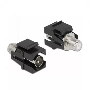 Keystone modulis IEC vīrietis uz F sieviete melns DeLOCK 86856