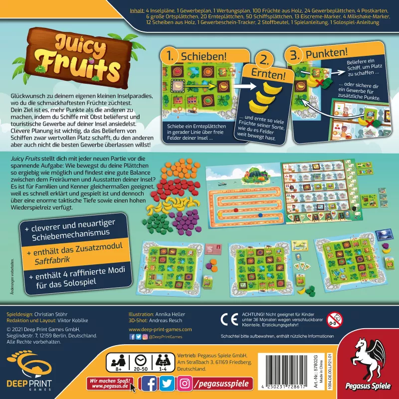 Deep Print Games: Juicy Fruits, Galda spēle