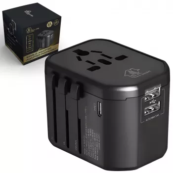 Extralink Smart Life Ceļojumu Adapteris EU/UK/USA/AU/CH + USB-C, USB-A