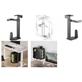LogiLink PC turētājs zem galda vai pie sienas melns (EO0073)
