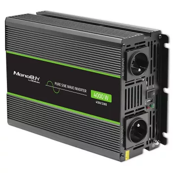 Qoltec Monolith tīkla invertors 4000 W melns