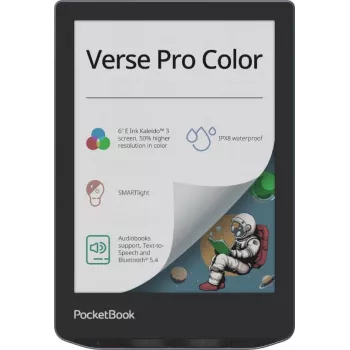 PocketBook Verse Pro Color e-grāmatu lasītājs 6 inch E Ink Kaleido 3 16 GB Wi-Fi Stormy Sea (PB634K3-1-WW)