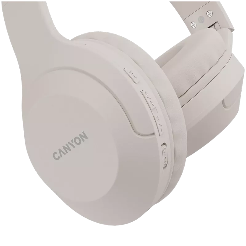 Canyon Bluetooth BTHS-3 Austiņas Uz-auss/Stereo/BT5.1 bēšs mazumtirdzniecībai (CNS-CBTHS3BE)