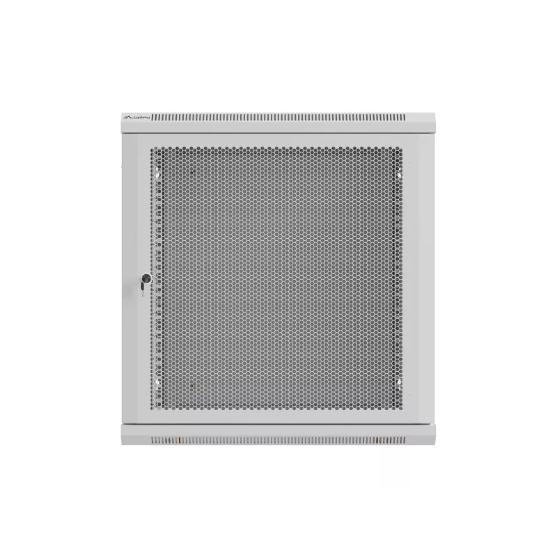 Sienas stiprinājuma servera skapis 19 inch 12U 600x600 mm pelēks Lanberg WF01