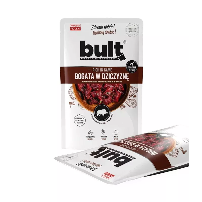BULT Rich in game - mitrā suņu barība - 100g