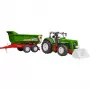 Priekšējā iekrāvēja izgāšanas piekabe BRUDER BR-03452 Tractor Roadmax — rotaļu pielikums, saderīgs ar Roadmax traktoriem