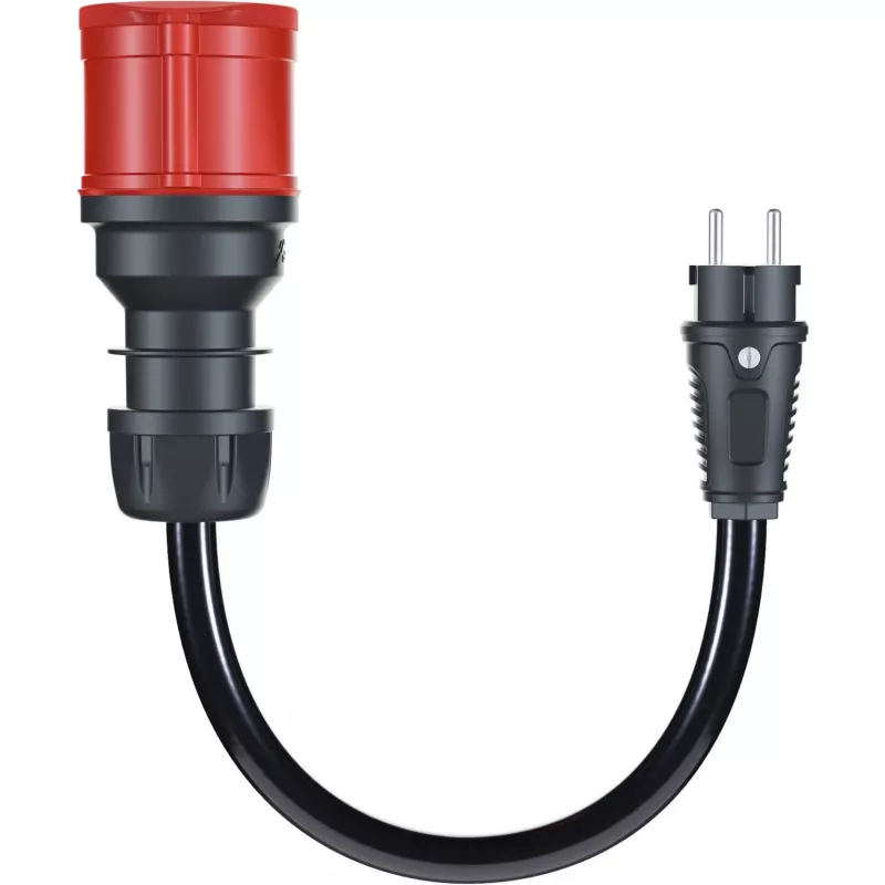 go-e Adapterset Gemini flex 22 kW. Kabelfarbe: Schwarz, Anschluss1 Formfaktor: Gerade, Anschluss2 Formfaktor: Gerade. Maximaler Betriebsstrom (dreipha