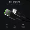 Lightning–USB A kabelis Green Cell KABGC12, 2 m, melns