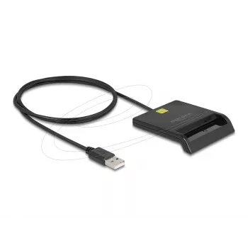 Viedkaršu lasītājs DeLOCK 91724 USB Type-A Melns