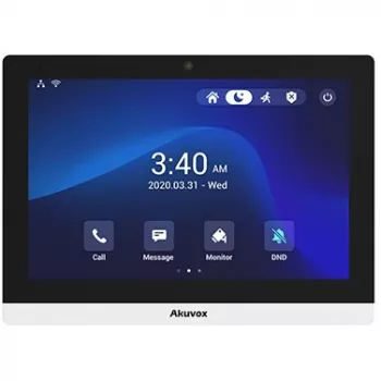 Akuvox C319S Melns sienas monitors 10 collu pieskāriena displejs