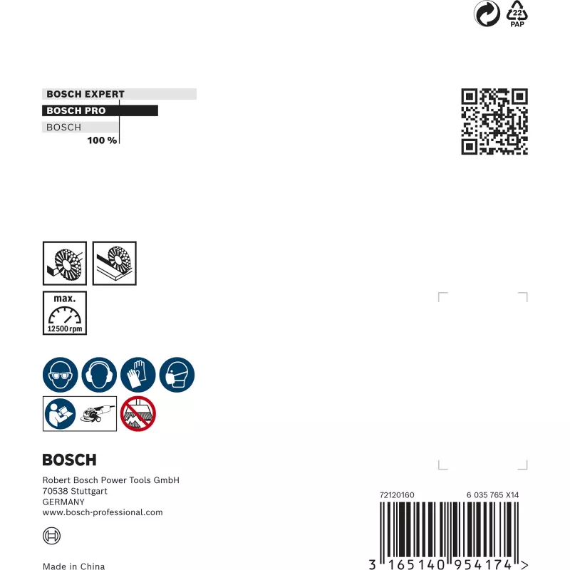 Bosch 2 608 620 731 X-LOCK stiepļu ritenis leņķa slīpmašīnai