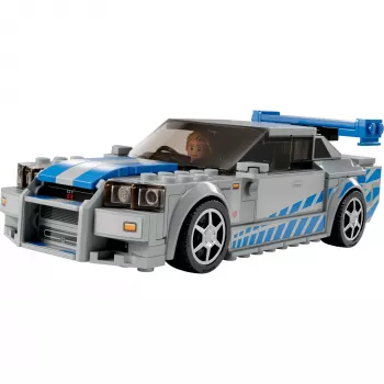 LEGO 76917 Speed Champions 2 Fast 2 Furious Nissan Skyline GT-R (R34) Auto Roataļlieta