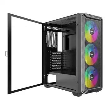 Korpuss XILENCE XG161, ATX/micro ATX/Mini-ITX, Melns, Midi Tower