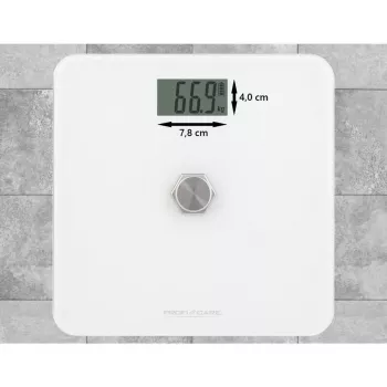 Elektroniskie personīgie svari Profi-Care PC-PW 3112 — 180 kg, 100 g precizitāte, 310×310×44 mm, LCD displejs