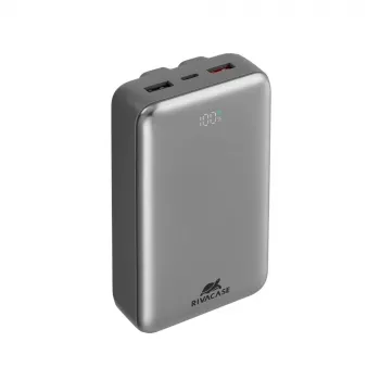 Power Bank Rivacase VA2612 — 20000 mAh pārnēsājams USB lādētājs ar vairākiem USB portiem