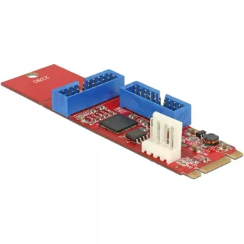 Delock Converter M.2 Key B+M vīrietis > 2 x USB 3.0 Pin Header - USB-Adapter - M.2 Karte - USB 3.0 (iekšējs) x 2 (62843)