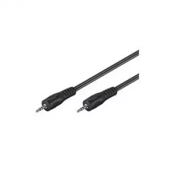 Wentronic Goobay 3,5 mm ligzdas savienojuma kabelis HQ, Melns, 1,5 m - 3,5 mm spraudnis (3 kontaktu, stereo) > 3,5 mm spraudnis (3 kontaktu, stereo) (51658)