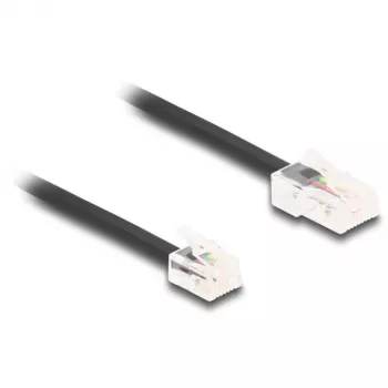 Tīkla kabelis DeLOCK 88035 RJ45 uz RJ11 1m Melns