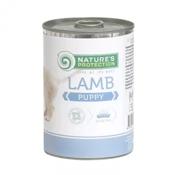 Nature’s Protection Puppy Lamb 400 g — slapjā barība kucēniem ar jēru