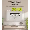 Fiksēts TV sienas stiprinājums WENTRONIC Goobay Ultraslim 70822 XL Melns plakanajiem ekrāniem
