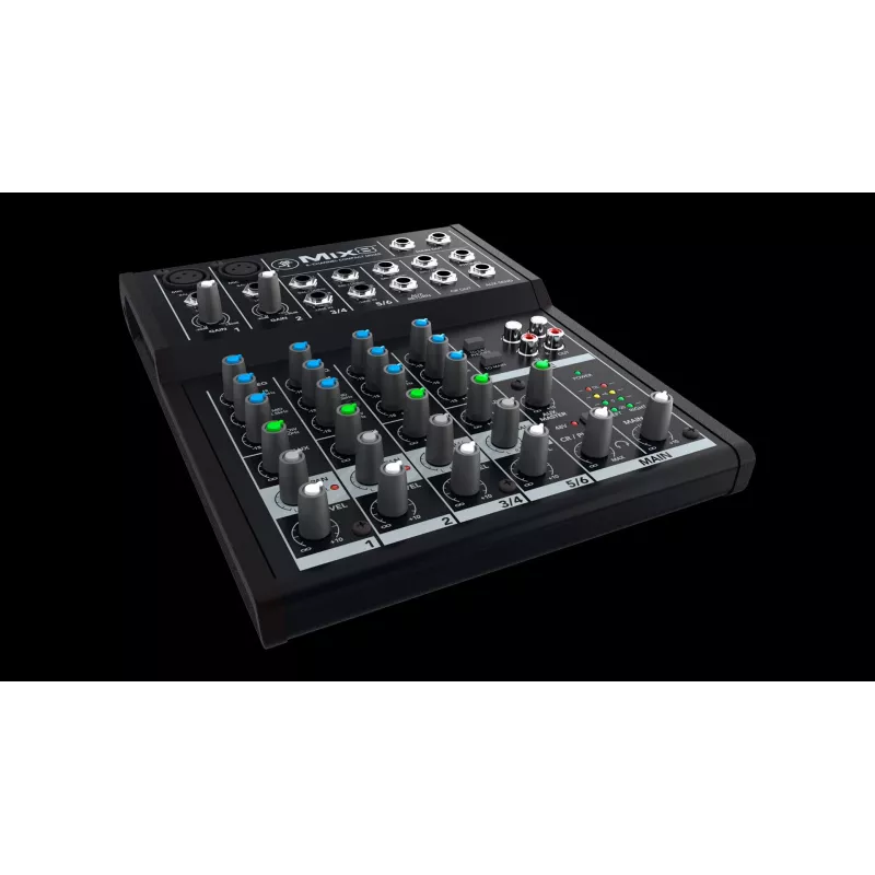 Mackie Mix8 8 kanālu mikseris, 20–30000 Hz, melns