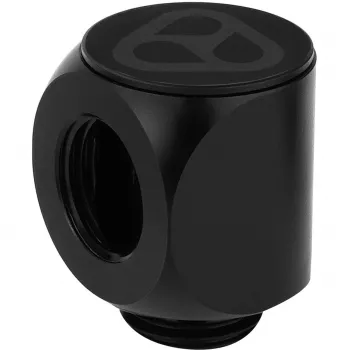 Thermal Grizzly DeltaMate Rotary 90° – ūdens dzesēšanas savienojums, melns, 1 gab. (TG-DM-FIT-0003)
