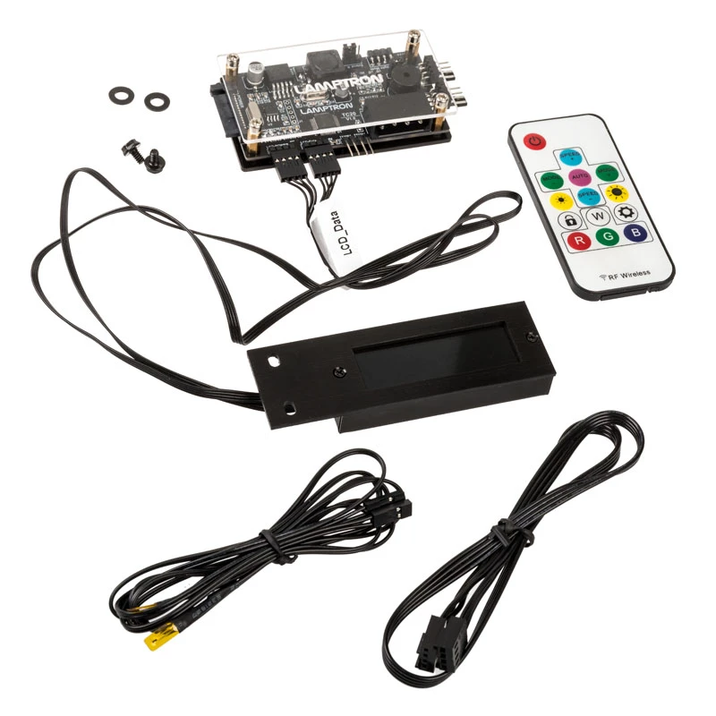 Lamptron TC20 PCI ventilatora un RGB LED kontrolieris, melns